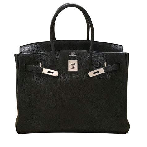 birkin hermes black leather price|Hermes vintage leather.